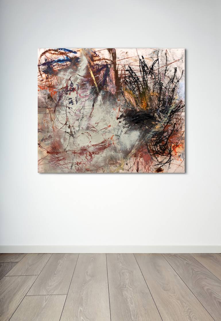 Original Abstract Expressionism Landscape Painting by Romulo Gonçalves