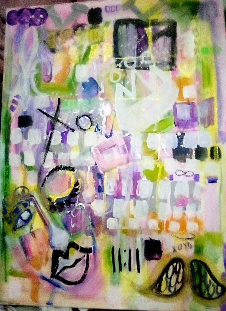 Original Abstract Painting by Raven Desoto  Abstract Art on Canvas  Time after time