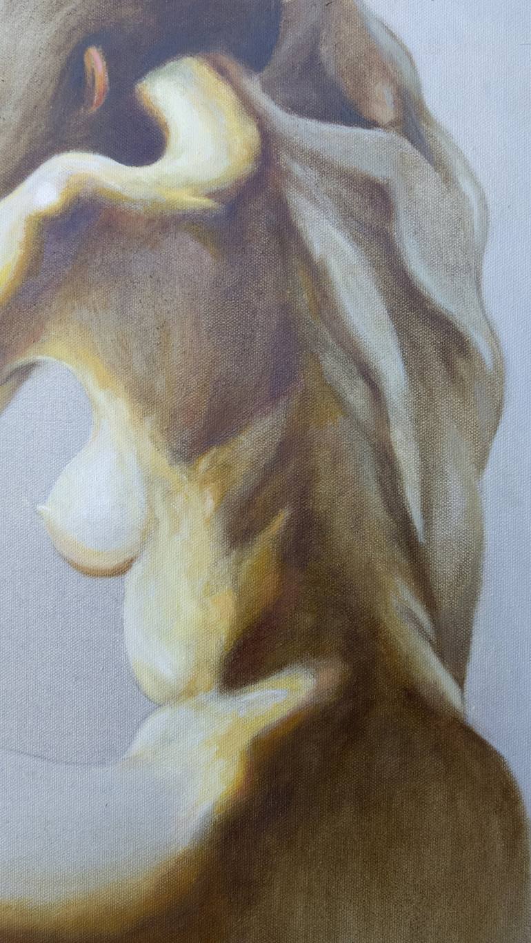 Original Realism Nude Painting by leka doko