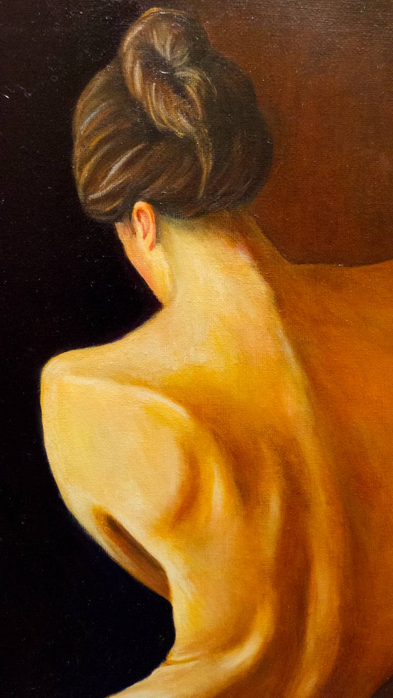Original Realism Nude Painting by Leka Doko