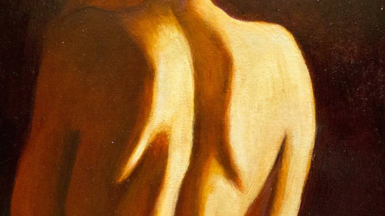 Original Realism Nude Painting by leka doko