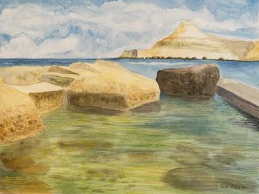 Original Impressionism Seascape Paintings by Elaine Mifsud