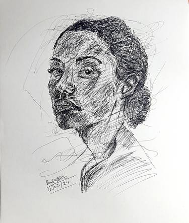 Original Women Drawings by Prakash Bahadur