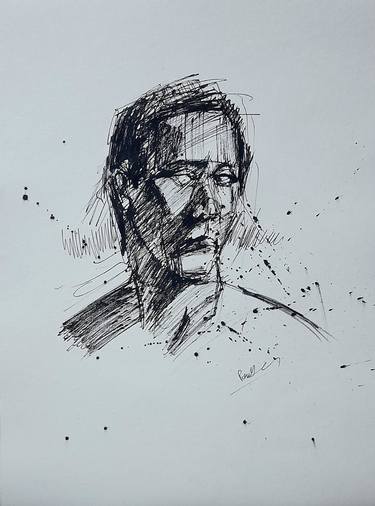 Original Portraiture Men Drawings by Prakash Bahadur