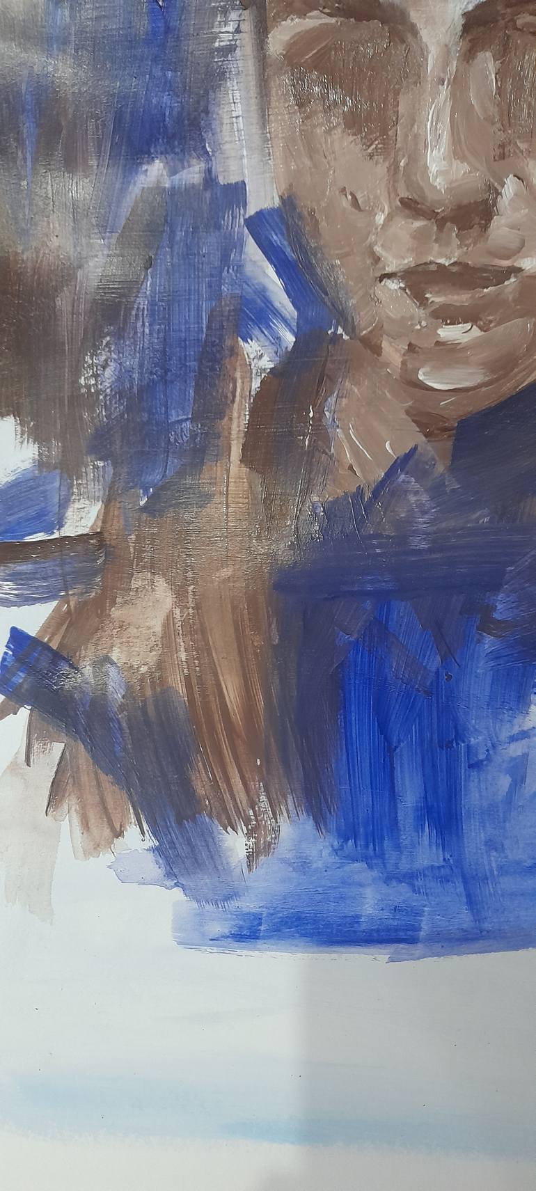 Original Modernism Women Painting by Prakash Bahadur