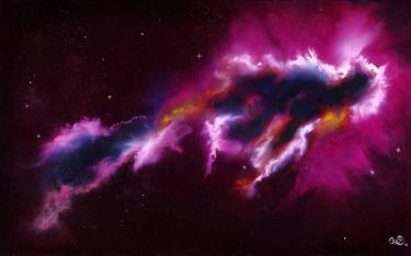 Print of Fine Art Outer Space Paintings by Cathrin Machin