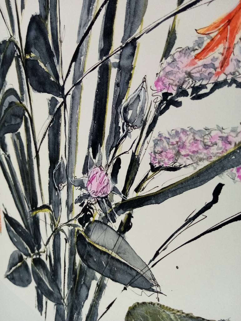 Original Expressionism Nature Mixed Media by Sandra Patrícia Ferreira