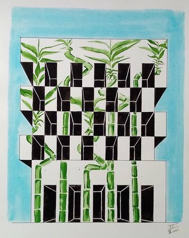 Original Expressionism Architecture Drawings by sandra patrícia ferreira