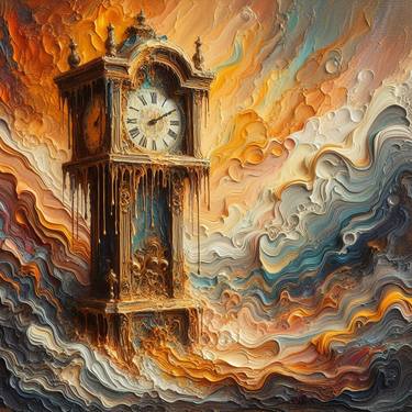 Print of Time Digital by Rifat Ara Lucky