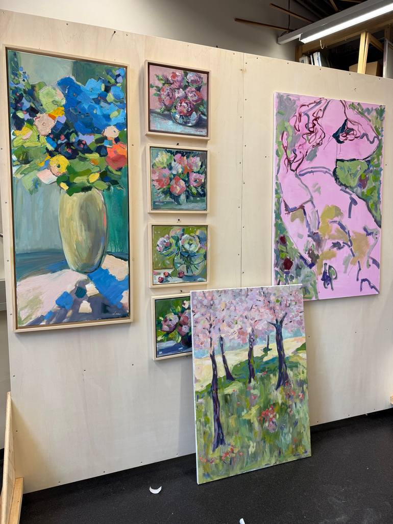 Original Impressionism Landscape Painting by Lina Swarovski