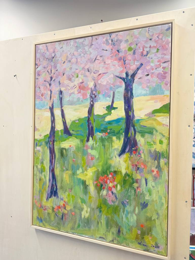 Original Impressionism Landscape Painting by Lina Swarovski