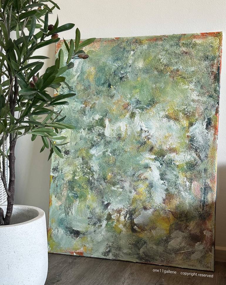 Original Abstract Expressionism Abstract Painting by Shimin S