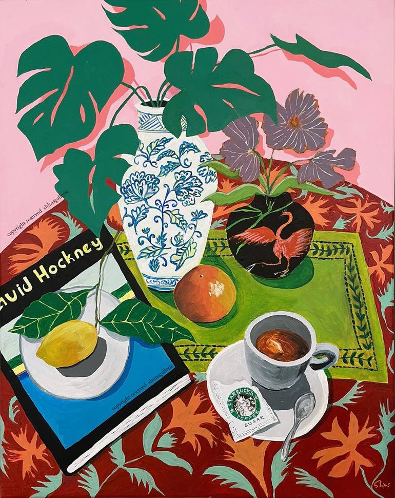 Original Contemporary Still Life Paintings by Shims Seng