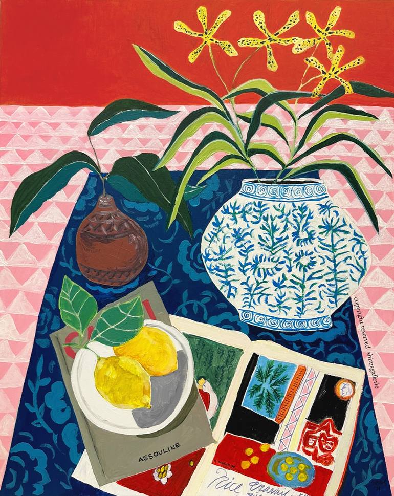 Original Contemporary Still Life Paintings by Shims Seng