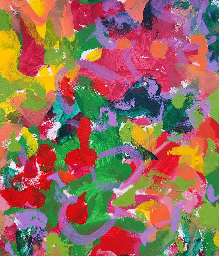 Original Abstract Expressionism Abstract Painting by Barbie Geri