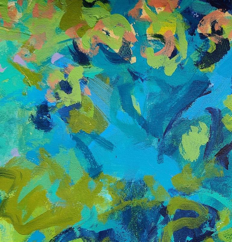 Original Abstract Garden Painting by Barbie Geri