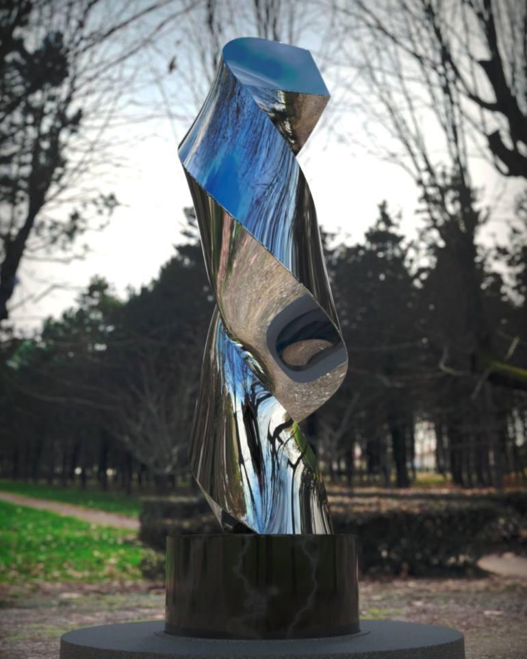 Original Minimalism Abstract Sculpture by Daniel Kei Wo