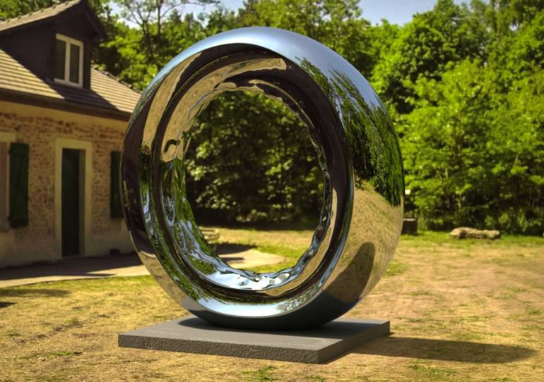 Original Abstract Sculpture by Daniel Kei Wo