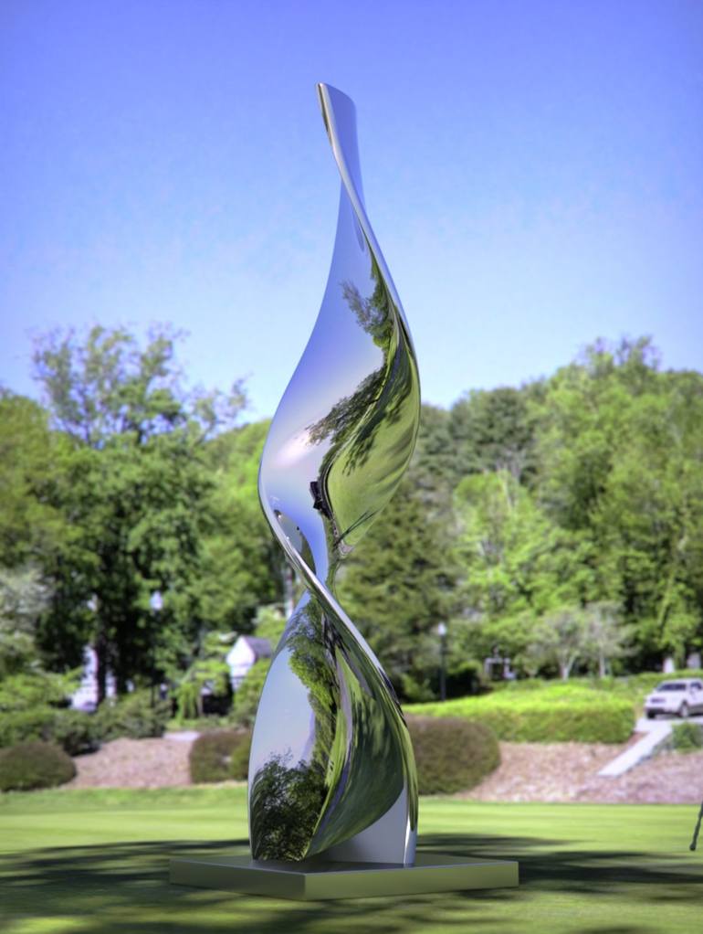 Original Abstract Sculpture by Daniel Kei Wo