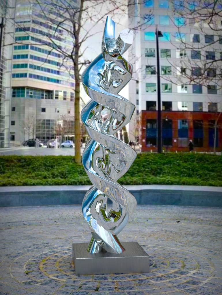 Original Abstract Sculpture by Daniel Kei Wo