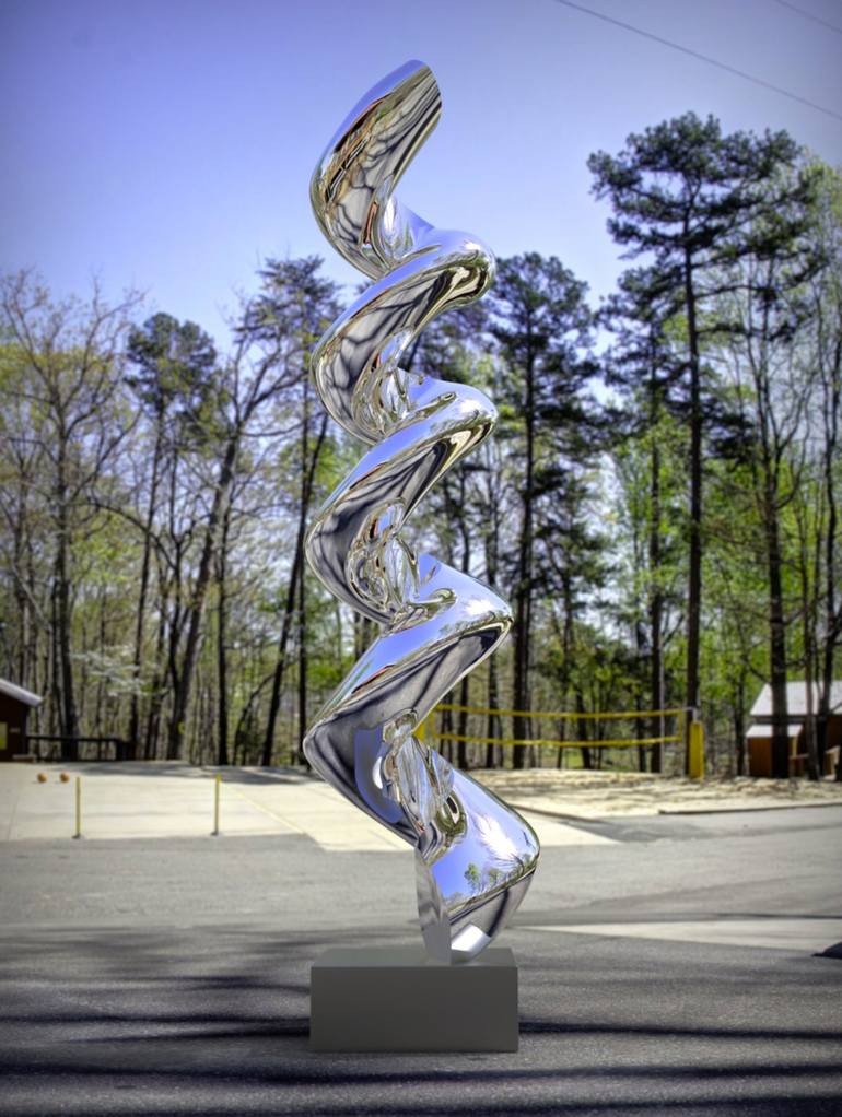 Original Abstract Sculpture by Daniel Kei Wo