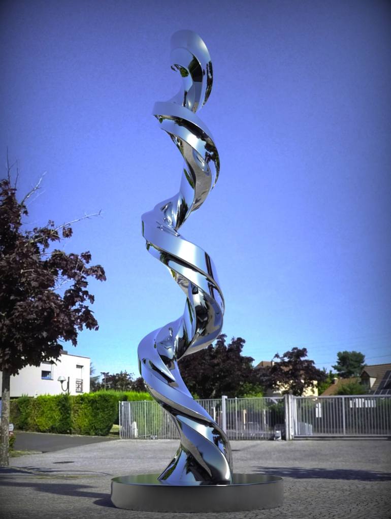 Original Abstract Sculpture by Daniel Kei Wo