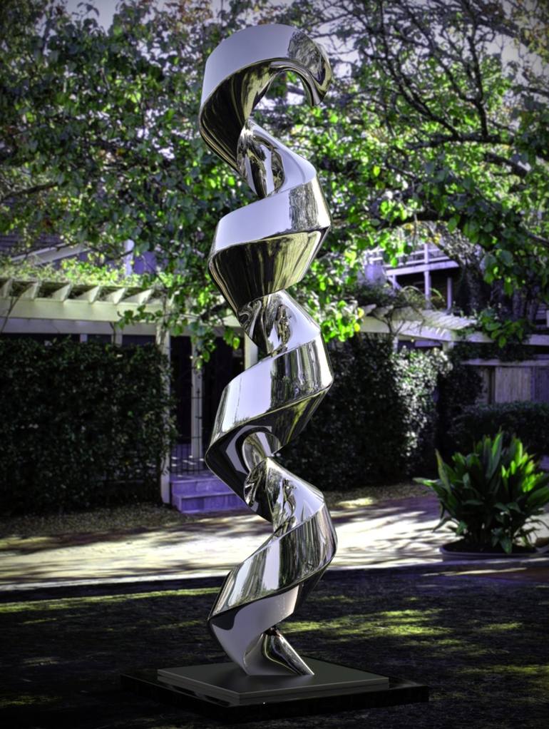 Original Abstract Sculpture by Daniel Kei Wo