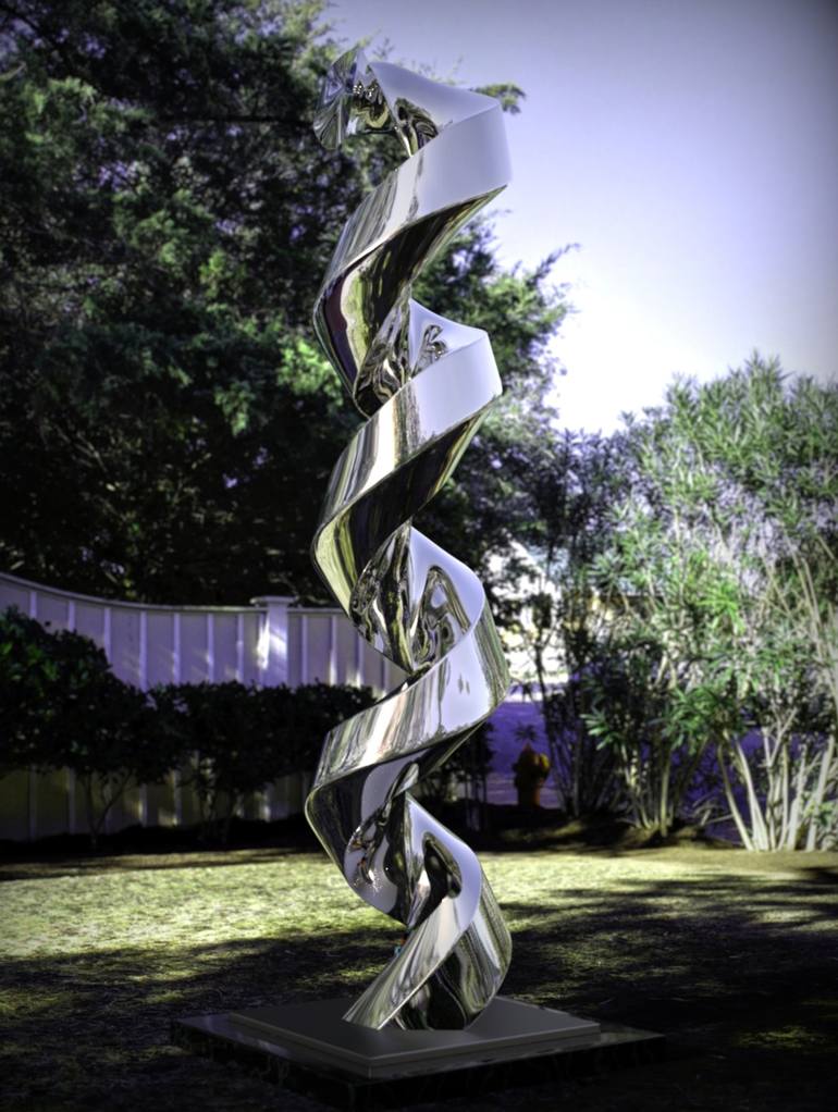 Original Abstract Sculpture by Daniel Kei Wo