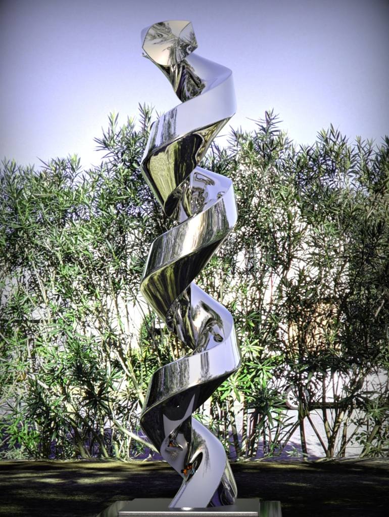 Original Abstract Sculpture by Daniel Kei Wo