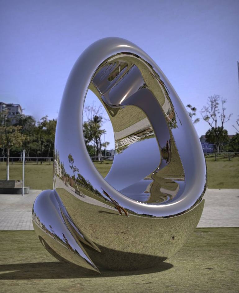 Original Abstract Sculpture by Daniel Kei Wo
