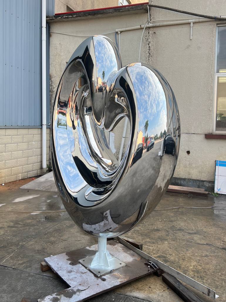 Original Geometric Abstract Sculpture by Daniel Kei Wo