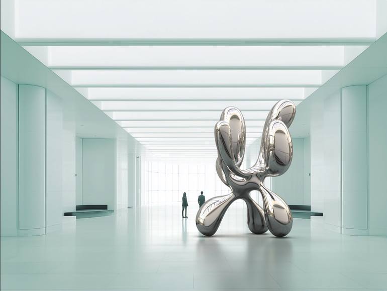 Original Abstract Expressionism Abstract Sculpture by Daniel Kei Wo