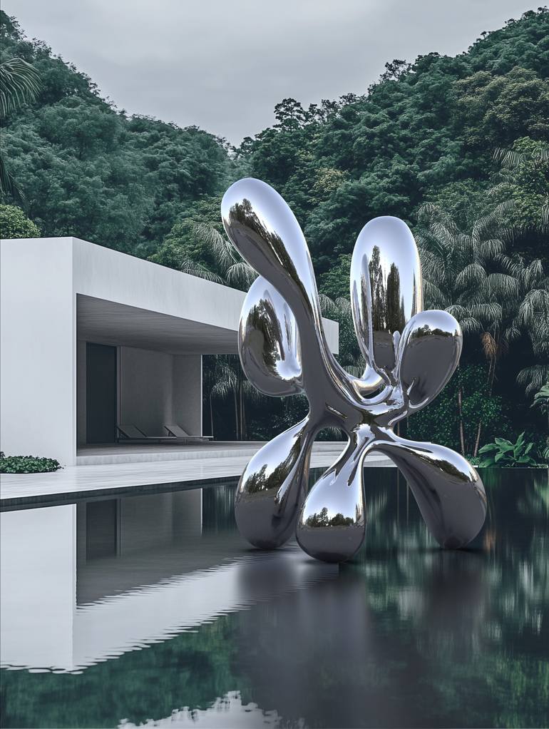 Original Abstract Expressionism Abstract Sculpture by Daniel Kei Wo