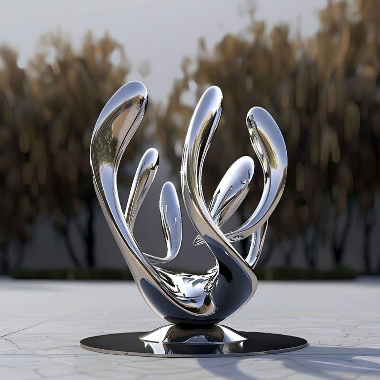 Original Abstract Expressionism Abstract Sculpture by Daniel Kei Wo