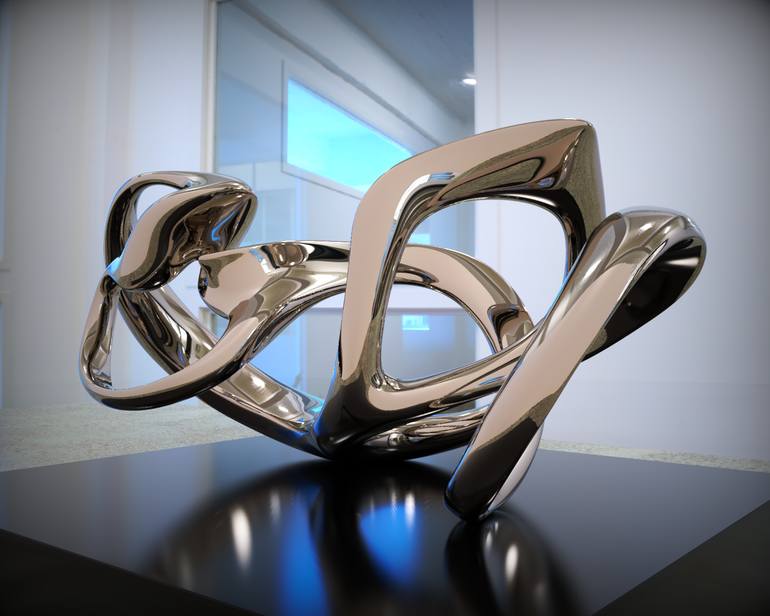 Original Abstract Expressionism Abstract Sculpture by Daniel Kei Wo