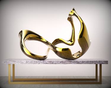 Original Abstract Expressionism Abstract Sculpture by Daniel Kei Wo