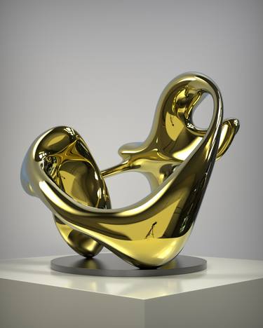 Original Abstract Expressionism Abstract Sculpture by Daniel Kei Wo