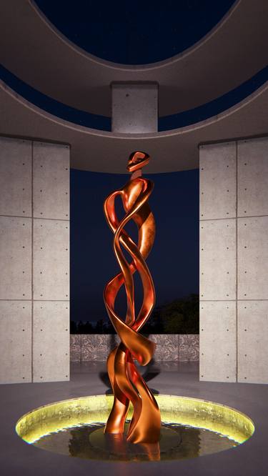 Original Abstract Expressionism Abstract Sculpture by Daniel Kei Wo