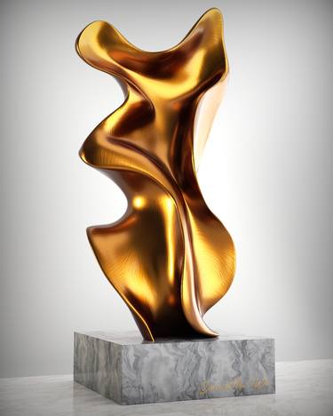 Original Abstract Expressionism Abstract Sculpture by Daniel Kei Wo