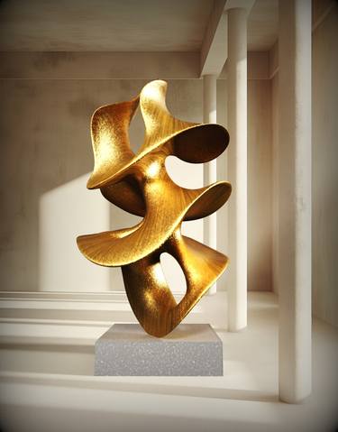 Original Abstract Expressionism Abstract Sculpture by Daniel Kei Wo
