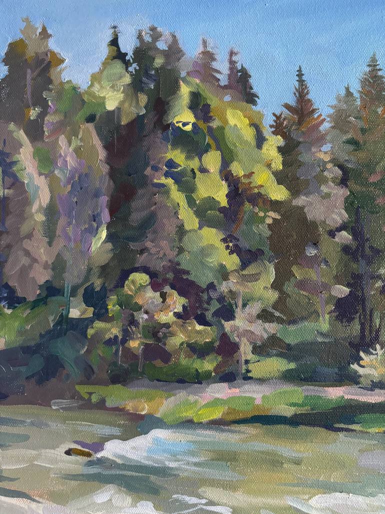 Original Impressionism Landscape Painting by Angela Moiseieva