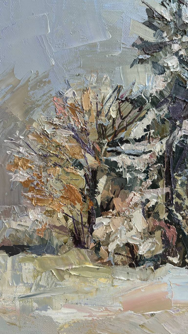 Original Expressionism Landscape Painting by Angela Moiseieva