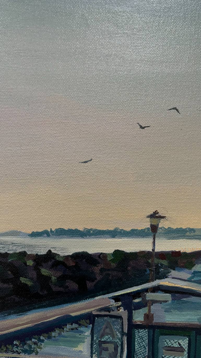 Original Realism Boat Painting by Angela Moiseieva