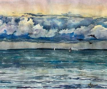Original Realism Seascape Paintings by Angela Moiseieva