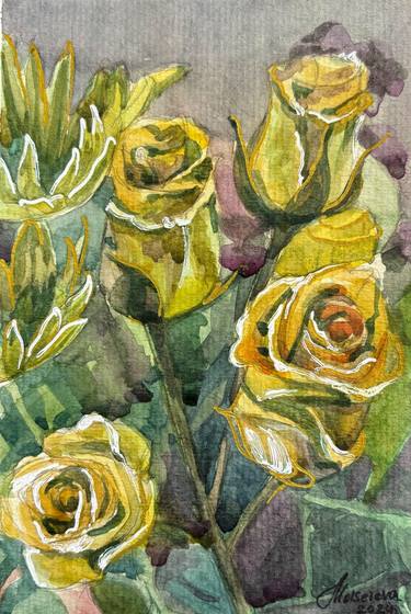 Original Floral Paintings by Angela Moiseieva