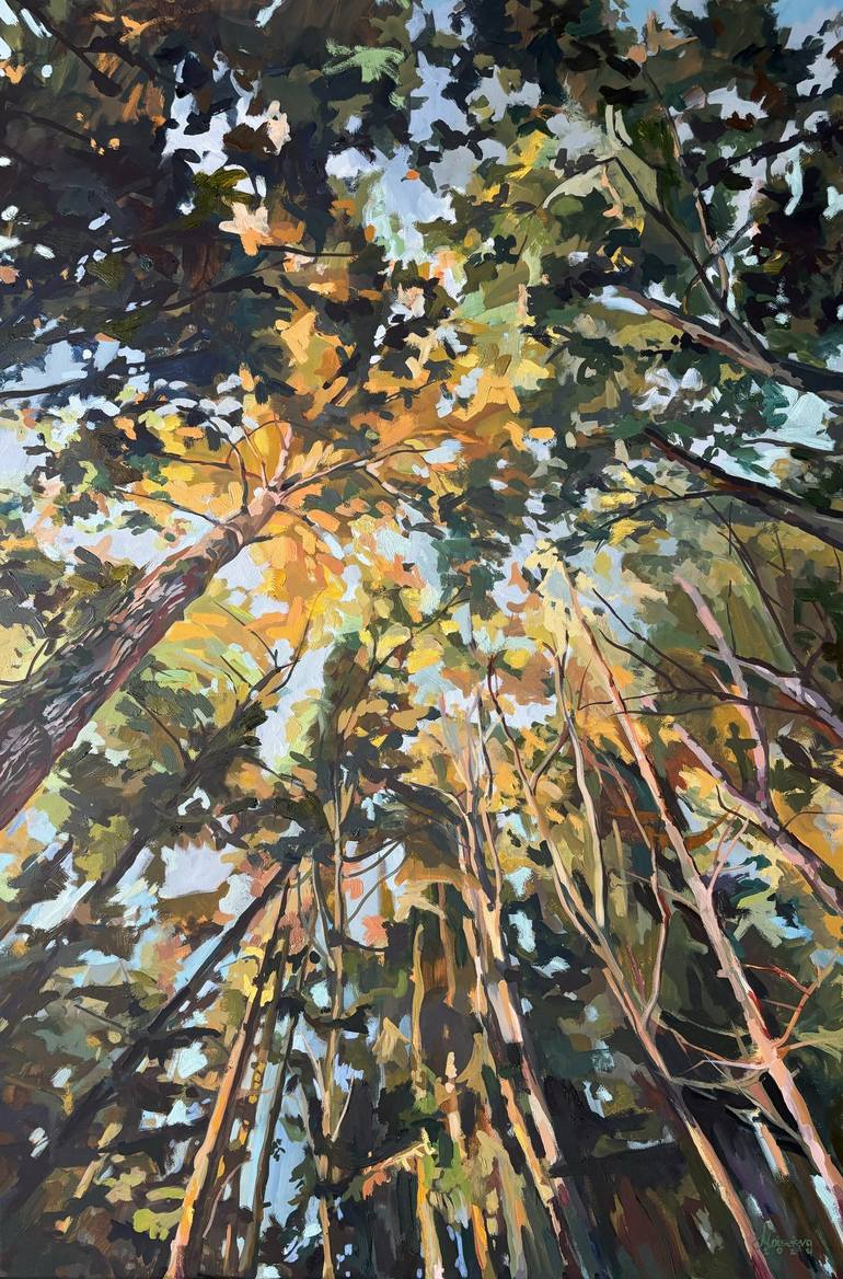 Print of Impressionism Landscape Paintings by Angela Moiseieva
