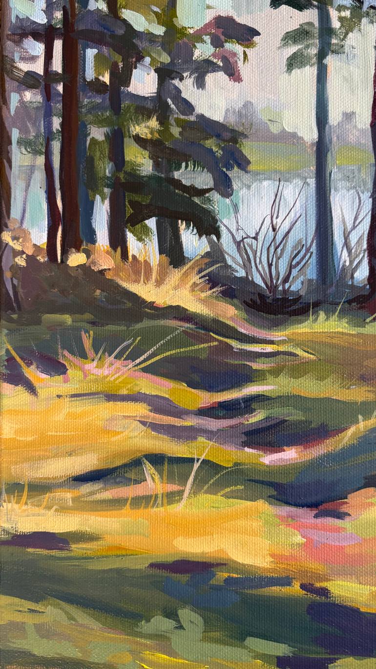 Original Expressionism Landscape Painting by Angela Moiseieva