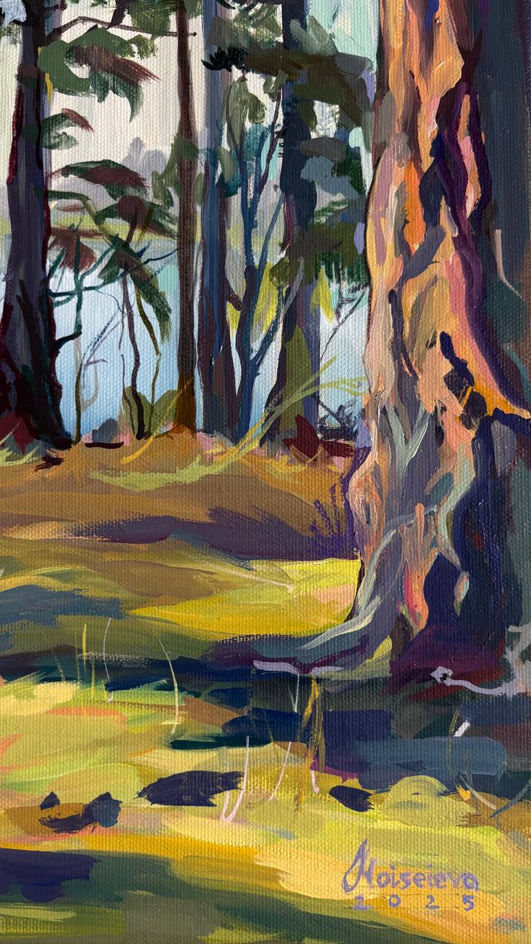 Original Expressionism Landscape Painting by Angela Moiseieva