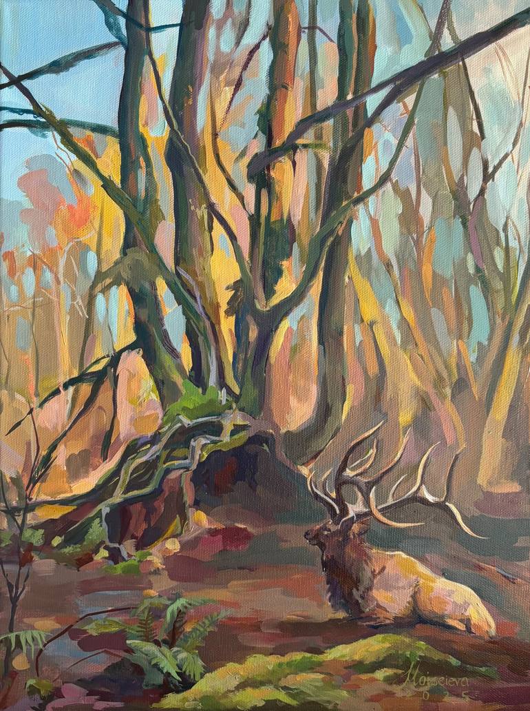 Print of Expressionism Animal Paintings by Angela Moiseieva