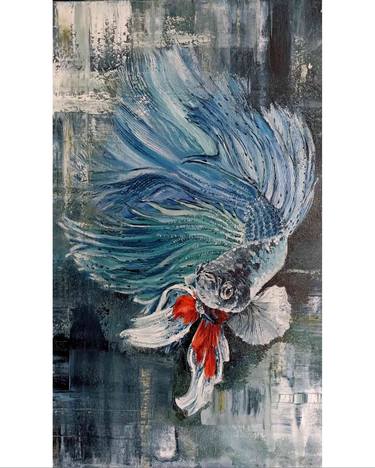 Print of Water Mixed Media by Tetyana Donets